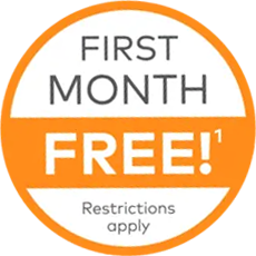 First month FREE! Restrictions apply.